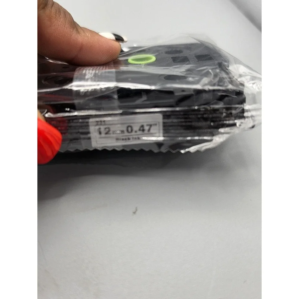 Brother P-Touch TZe 12mm .47 Label Tape Lot White Wine Red Gold Black 4 Cassette